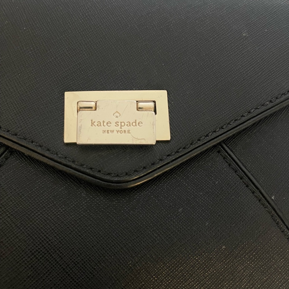 Kate Spade Black Satchel Bag Top handle. - Picture 5 of 7